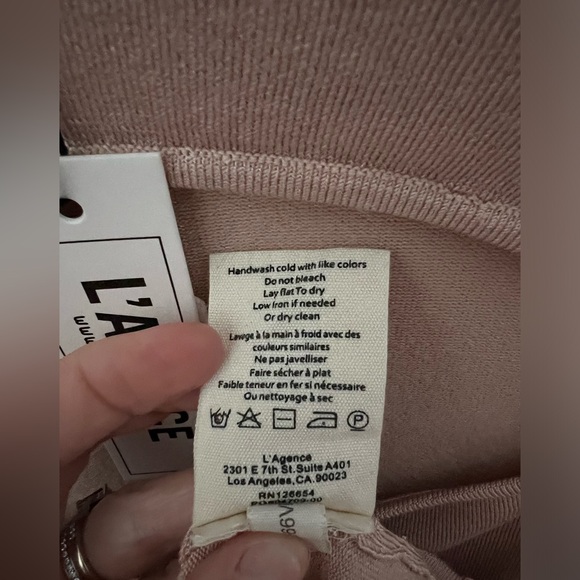 L’Agence Jocelyn Cutout Sweater in Petal Pink size Medium - Picture 6 of 7